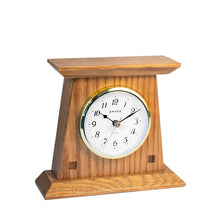 Load image into Gallery viewer, Amana woodland desk clock in rustic oak