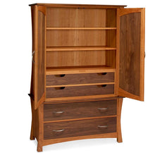 Load image into Gallery viewer, amana coopers armoire with doors open