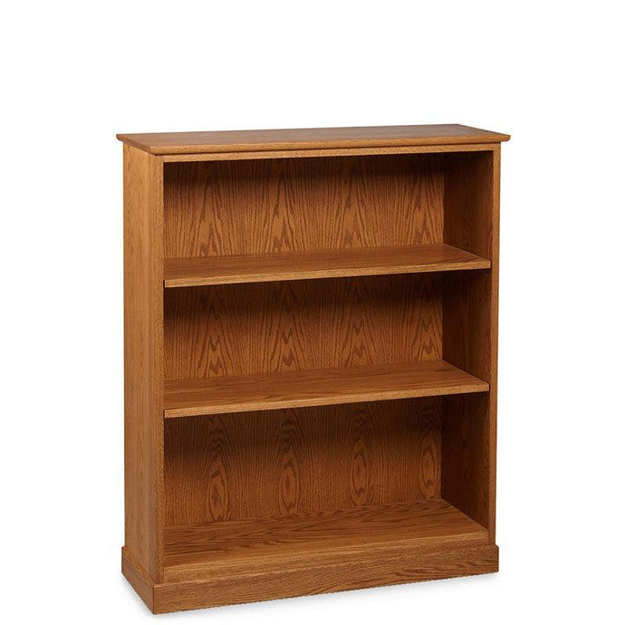 oak open bookcase
