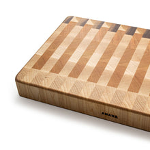 Load image into Gallery viewer, half of the end-grain cutting board