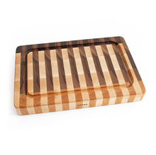 Load image into Gallery viewer, overhead shot of the end-grain cutting boar with groove