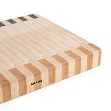 Load image into Gallery viewer, corner shot of the large end-grain cutting board
