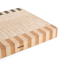 Load image into Gallery viewer, corner shot of the large end-grain cutting board