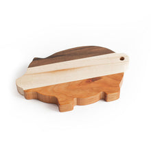 Load image into Gallery viewer, striped mini pig chopping board
