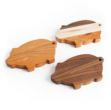 Load image into Gallery viewer, different styles of mini pig chopping board laying flat