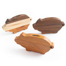 Load image into Gallery viewer, three styles of the mini pig chopping boards
