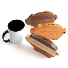 Load image into Gallery viewer, three mini pig chopping boards and a coffee mug