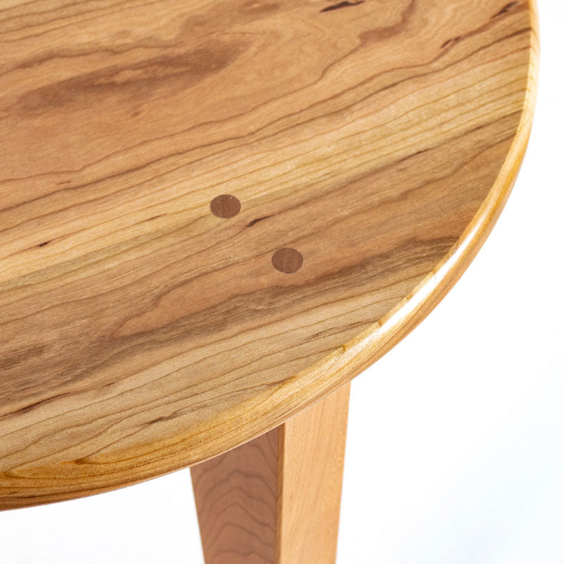 top view of cherry savanna end table