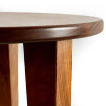 Load image into Gallery viewer, side view of the walnut savanna end table