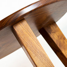 Load image into Gallery viewer, walnut savanna end table from below
