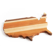 Load image into Gallery viewer, striped united states of america cutting board