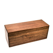 Load image into Gallery viewer, close lid walnut double recipe card holder