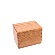 Load image into Gallery viewer, close top oak recipe card holder