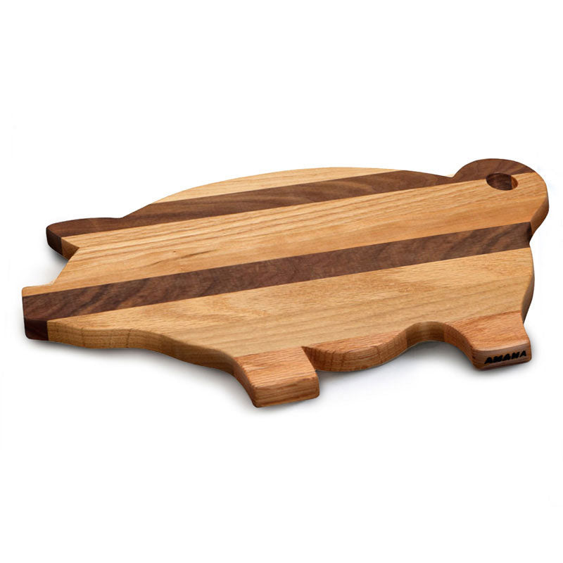 striped pig cutting board